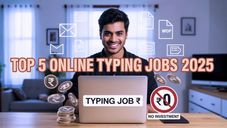 Top 5 Online Typing Jobs in India Without Investment 2025